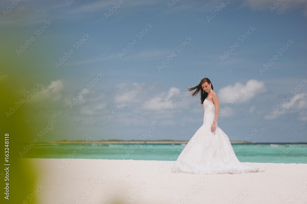 Bride on the beach Bride on the beach