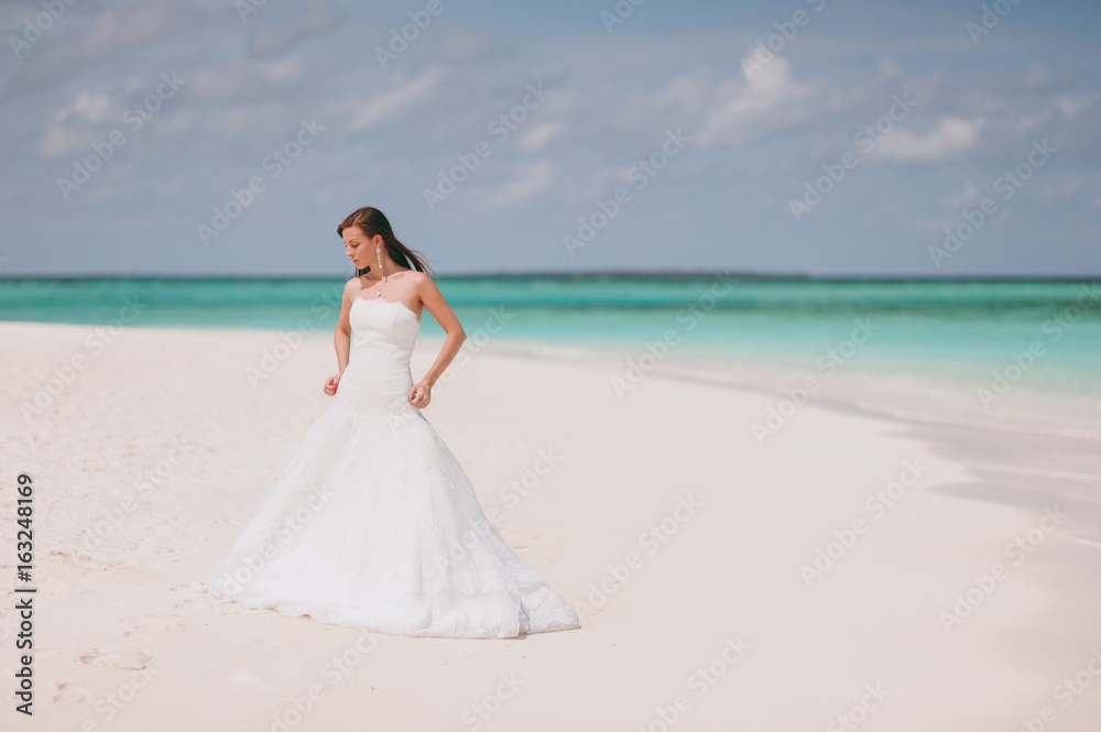 Bride on the beach