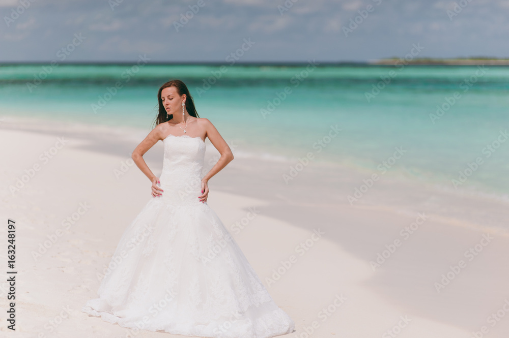 Bride on the beach Bride on the beach