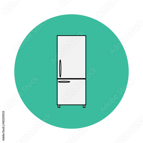 Vector icon of the refrigerator