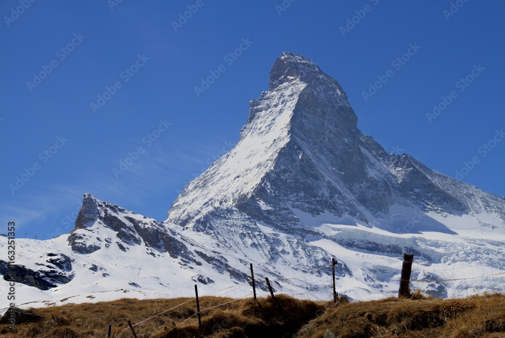 Matterhorn Summit with a Fence