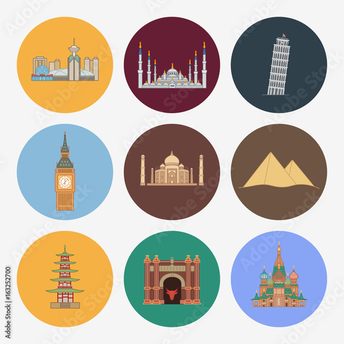 landmark modern icons