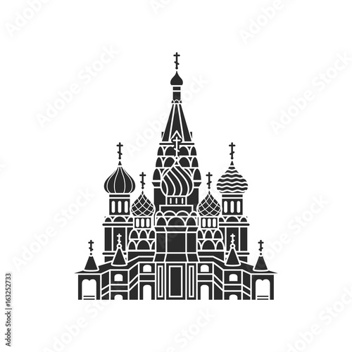 The Most Famous cathedral In Moscow, Saint Basil's Cathedral, Russia
