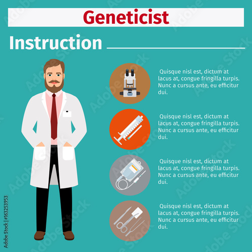 Medical equipment instruction for geneticist