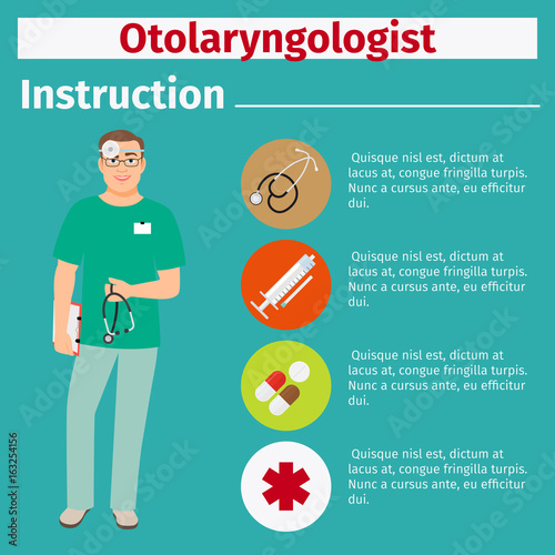 Medical equipment instruction for otolaryngologist