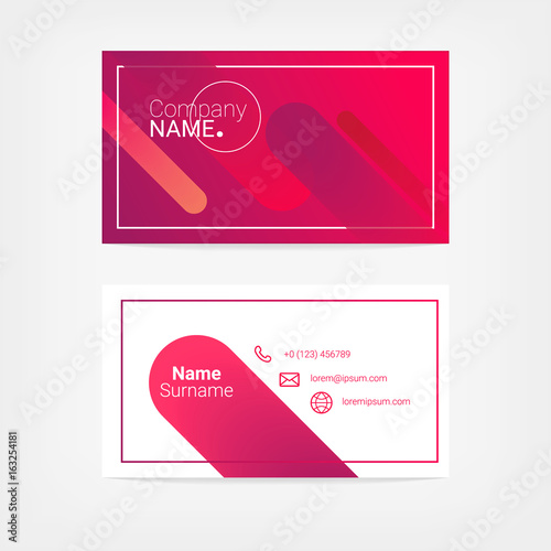 Color business card template.