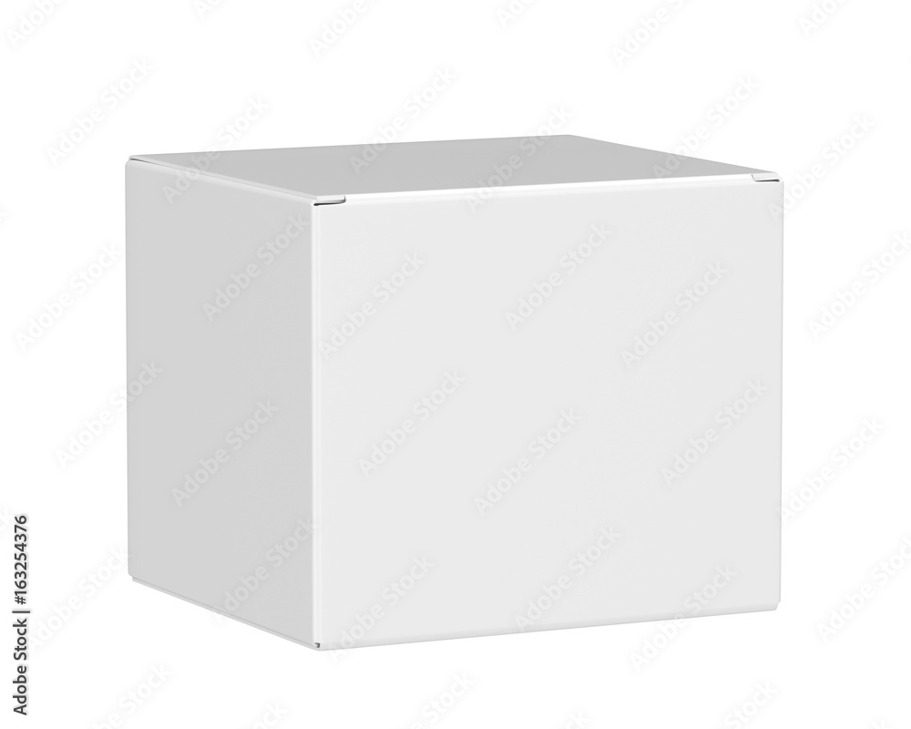 Blank box isolated on white background, 3D rendering Blank box isolated on white background, 3D rendering