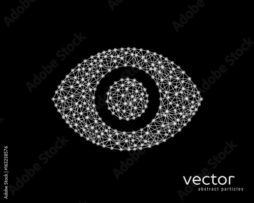Abstract vector illustration of human eye.