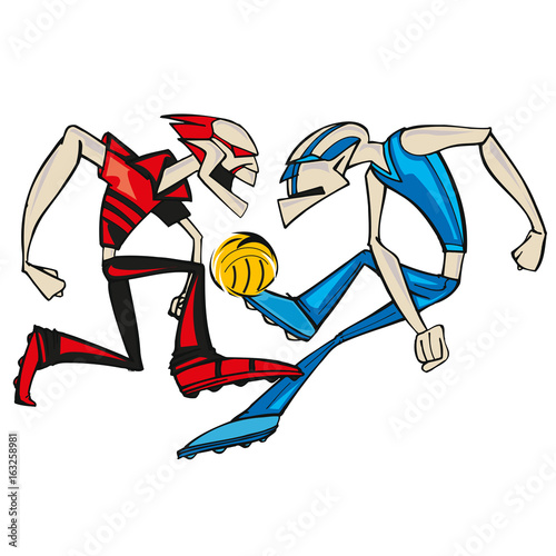 Robots soccer players