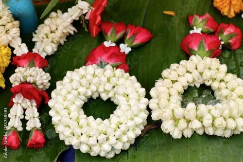 Jasmine garland in market