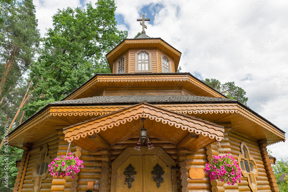 Ukrainian traditional wooden church