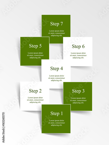 Step by step infographic.