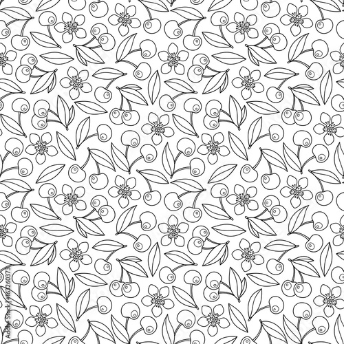 Seamless background in doodle style.