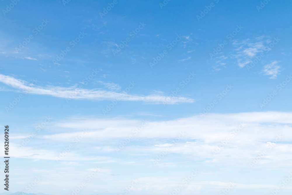 Blue sky with White cloud background