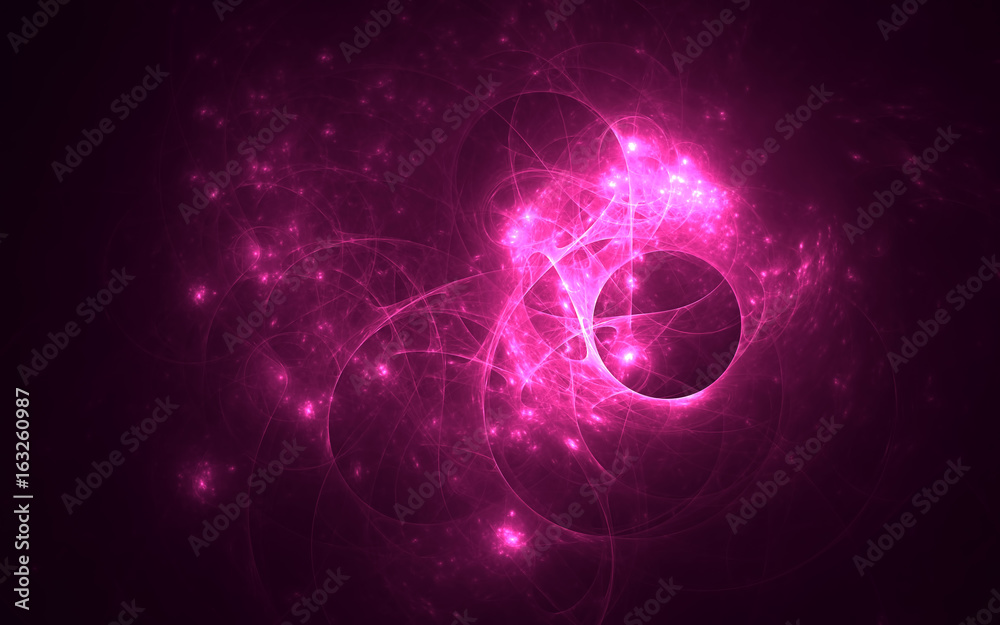 Obraz premium 3D rendering abstract fractal light background