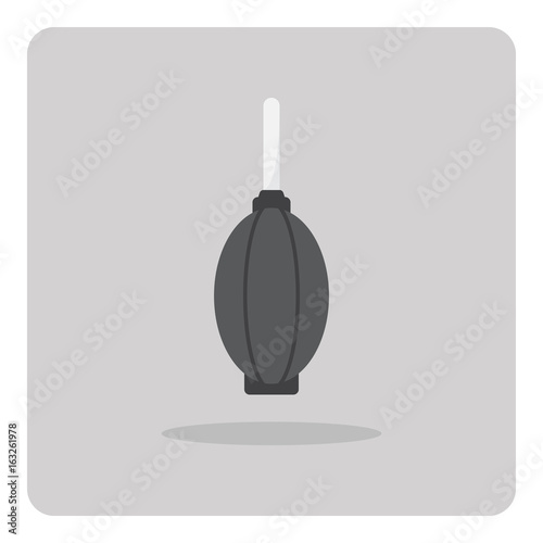 Vector of flat icon, Dust blower on isolated background