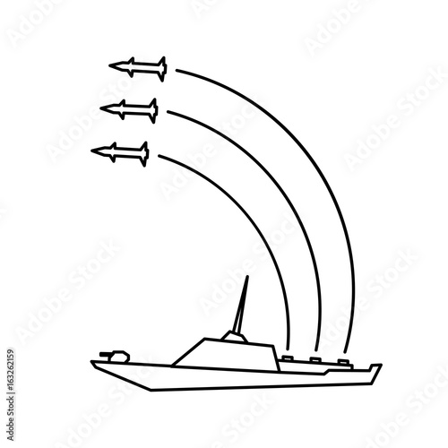 warship missile launches