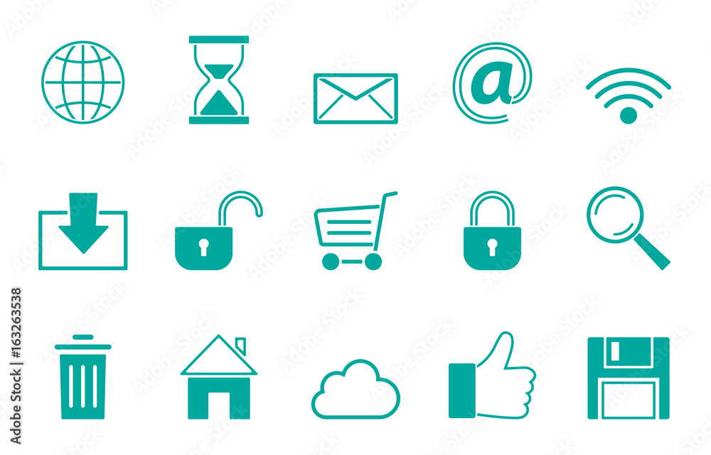 Web Icons - Türkis