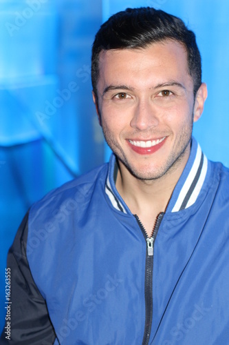 Cute boy smiling close up 