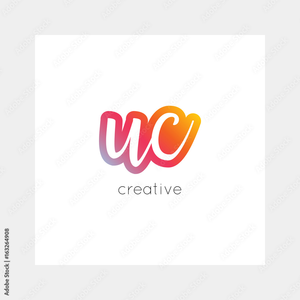 UC logo, vector. Useful as branding, app icon, alphabet combination, clip-art. UC logo, vector. Useful as branding, app icon, alphabet combination, clip-art.