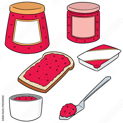vector set of jam