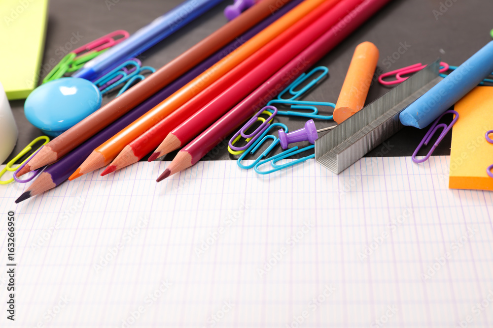 Obraz premium business or school accessories