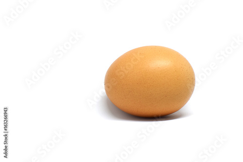 Egg on white backgroung.