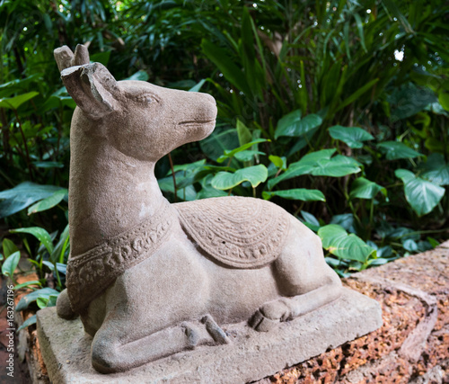 Deer stone sculpture in Jim Thompson Museum in Bangkok.