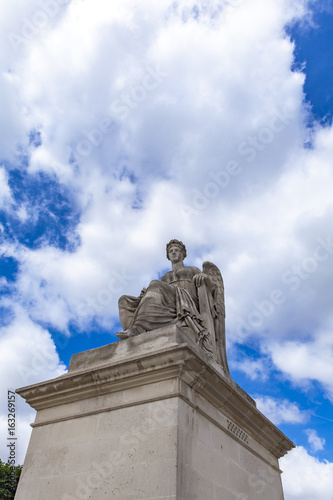 Statue L Histoire at Place du Carrousel in Paris
