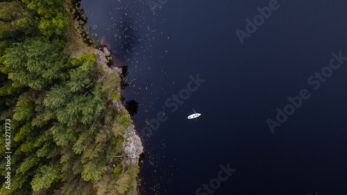 A rowing boat on a Finish lake
