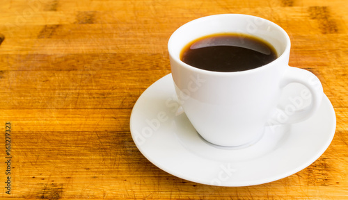 Coffee Americano in a White Cup