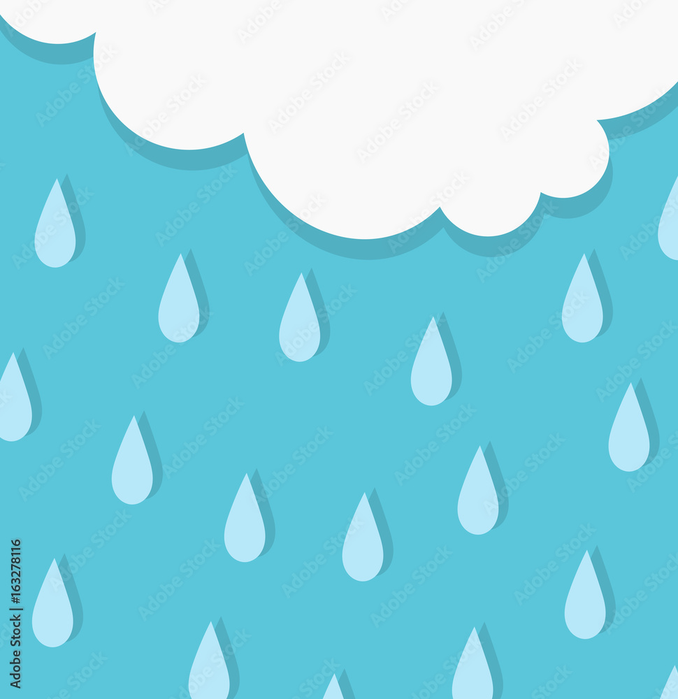 Raining cloud background