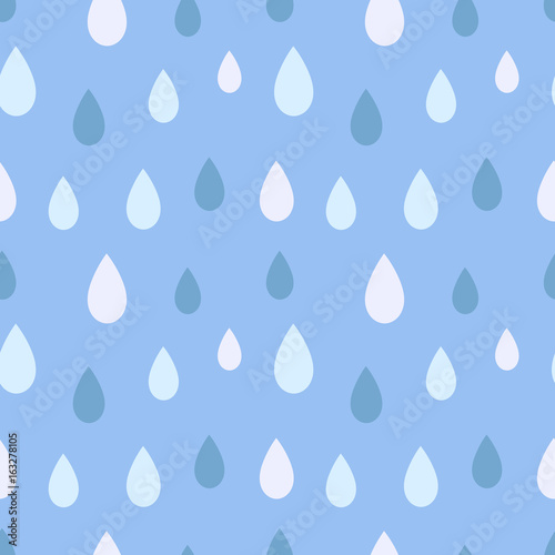 Rain seamless pattern