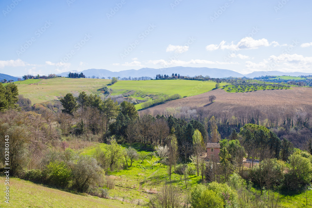 The hills of Sabina.Province of Rieti, Lazio, Italy.
