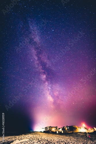 Milky way over Bethany Beach, Delaware photo