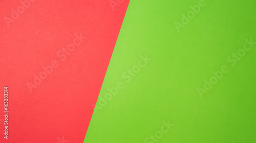 Greenery and red colored paper banner background