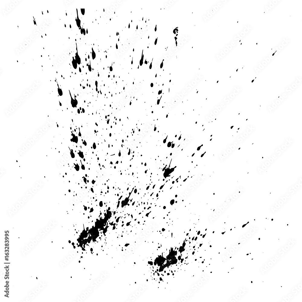 Vector design template ink splashes elements. Ink spray isolated on white background Vector design template ink splashes elements. Ink spray isolated on white background