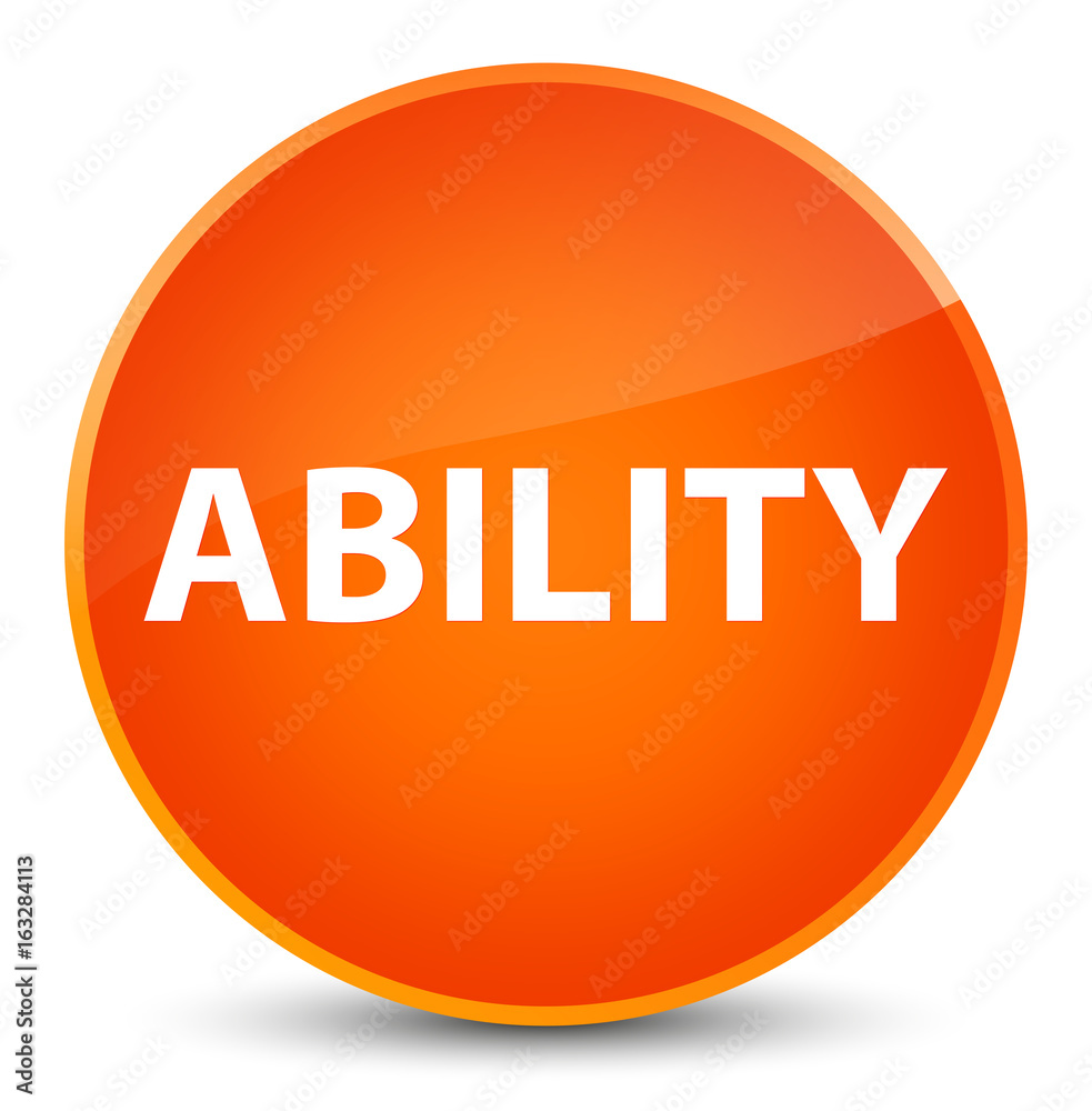 Ability elegant orange round button Ability elegant orange round button