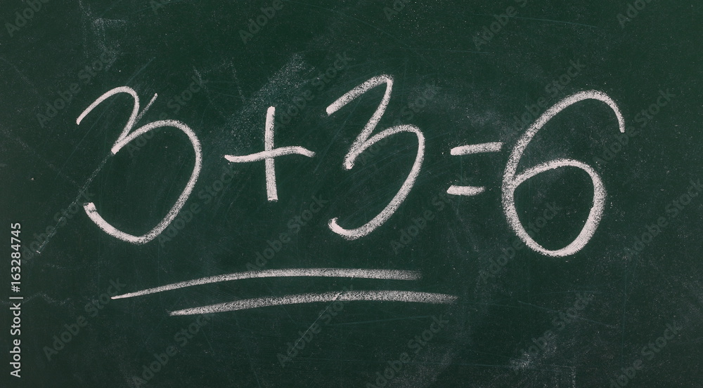 Mathematical equation on chalkboard, blackboard texture Mathematical equation on chalkboard, blackboard texture