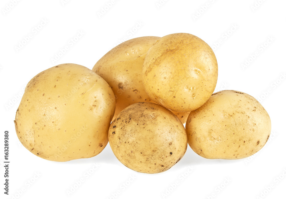 Raw potato isolated on a white background Raw potato isolated on a white background