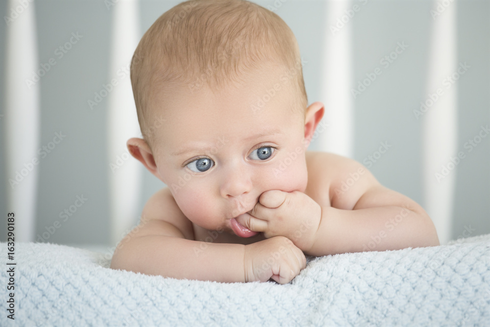Caucasian baby boy Caucasian baby boy