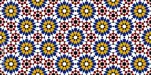 moroccan zellige seamless