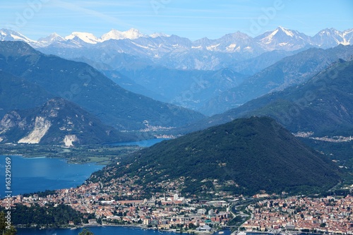 Landscape of Lake Maggiore view from Mount Sasso del Ferro, Laveno Italy  © ClaraNila
