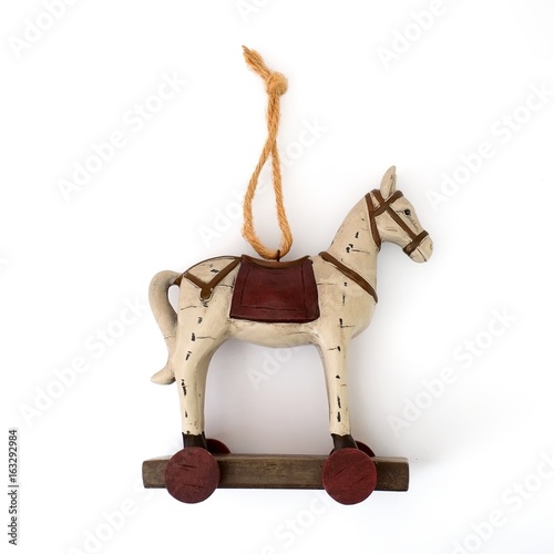 Horse-chairs on wheels  Christmas tree toy 