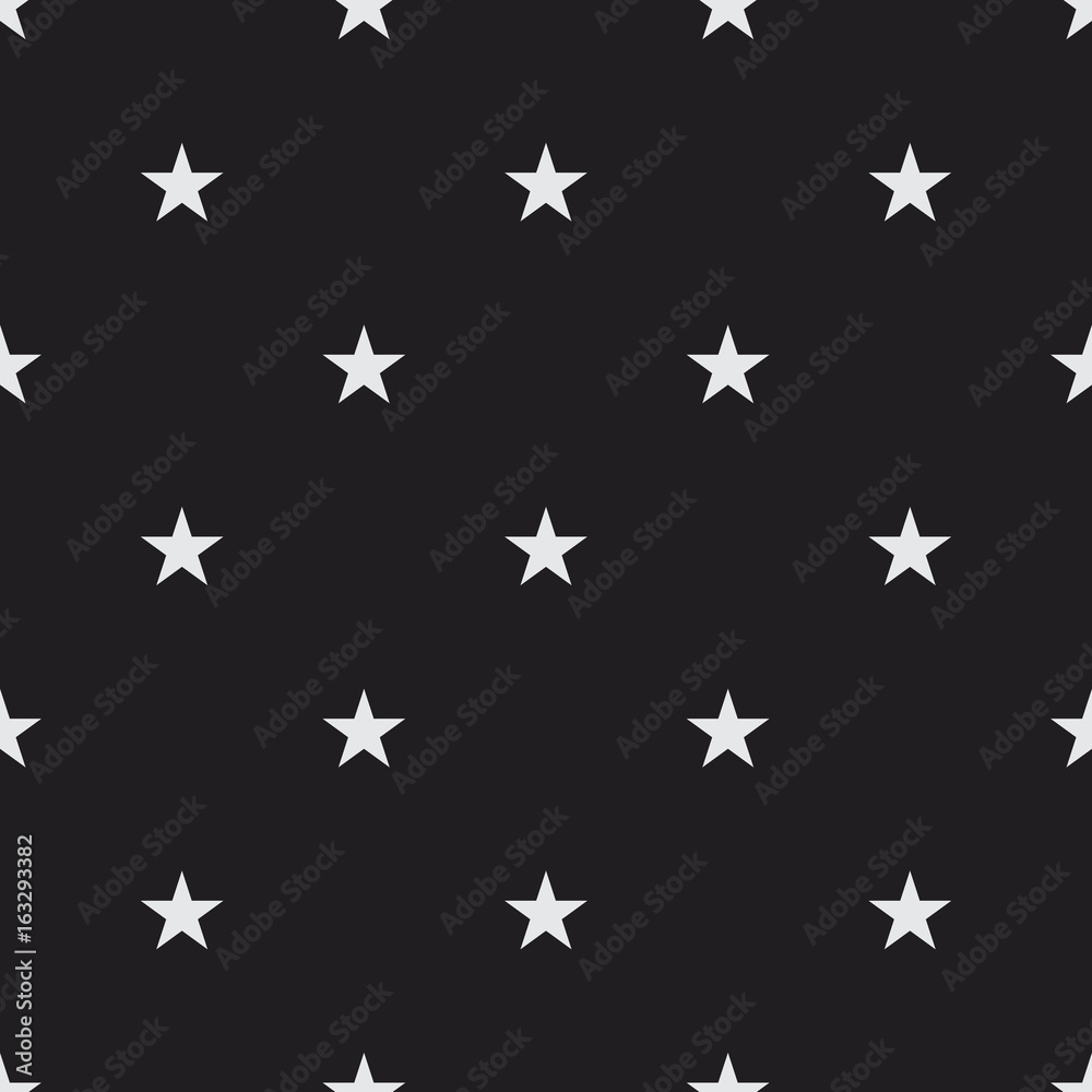 White stars seamless vector pattern. Simple decorative background texture for print, textile, wallpaper, home decor, packaging, wrapping paper, or web pages. White stars seamless vector pattern. Simple decorative background texture for print, textile, wallpaper, home decor, packaging, wrapping paper, or web pages.