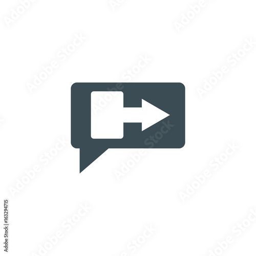 Line icon exit. Icon sign out. Vector illustration.