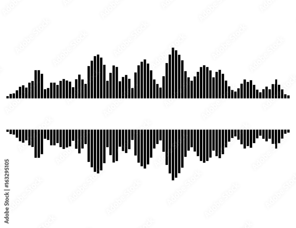 equalizer music sound wave vector symbol icon design.