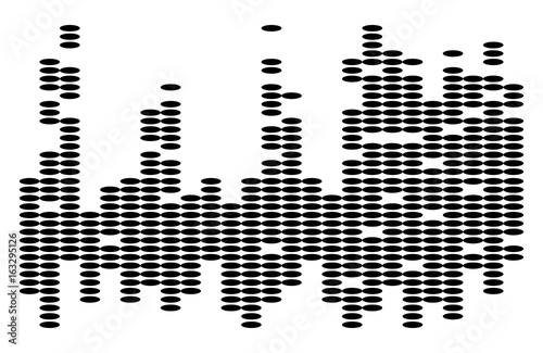 equalizer music sound wave vector symbol icon design.