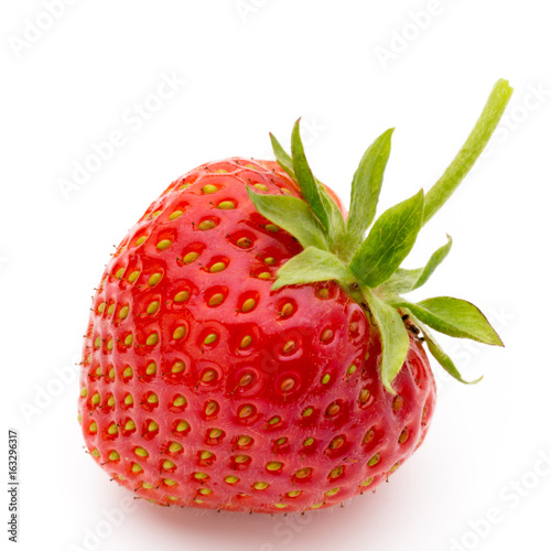 Strawberry isolated on white background. Fresh berry.