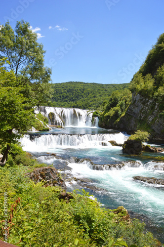 Fototapeta Naklejka Na Ścianę i Meble -  Natural river waterfall